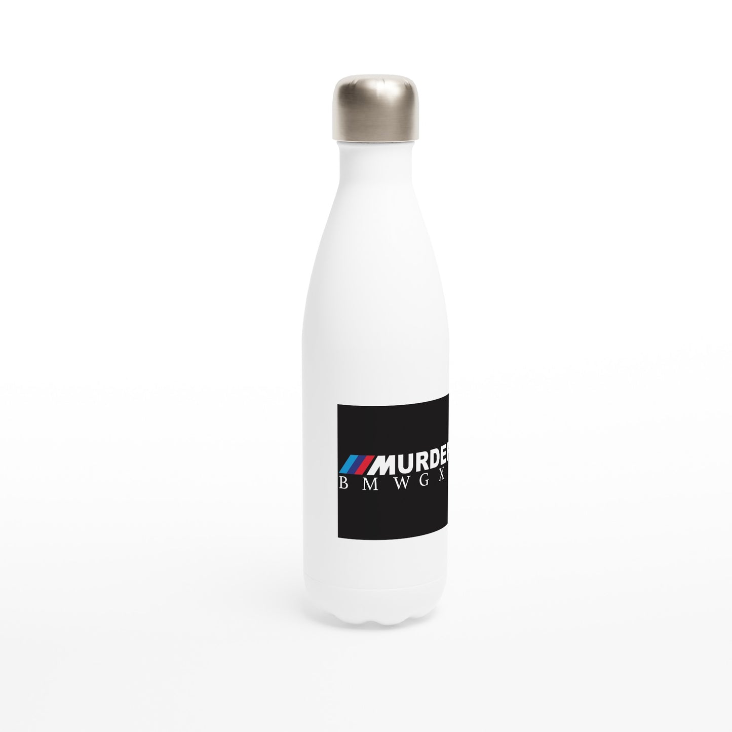 White 17oz Stainless Steel Water Bottle